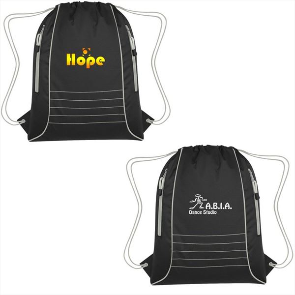 JH3000 Challenger Drawstring Sports Pack With Custom Imprint